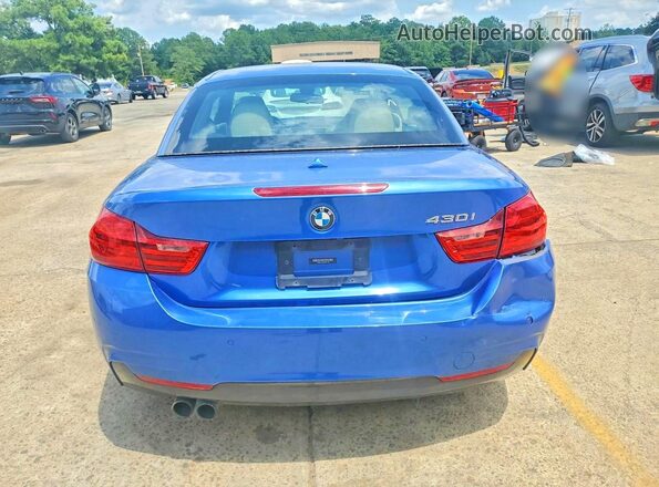 WBA4U7C57H5H19685 2017 BMW 4 SERIES Blue Հետևի տեսք