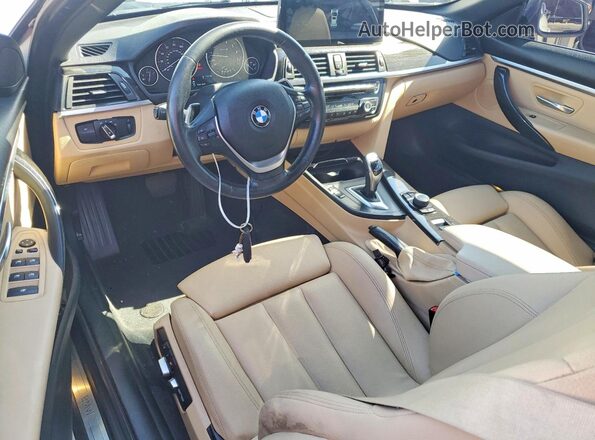 WBA4U7C58H5H19338 2017 BMW 4 SERIES White Widok deski rozdzielczej