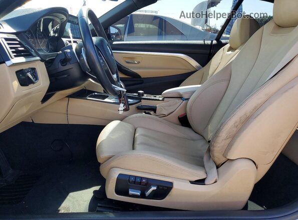 WBA4U7C58H5H19338 2017 BMW 4 SERIES White Widok wnętrza z przodu