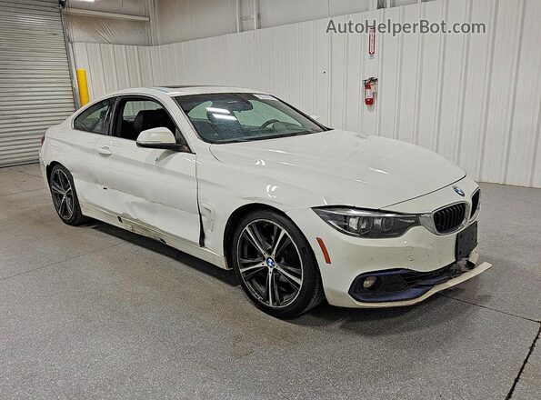 WBA4W3C53KAF92791 2019 BMW 4 SERIES White Delantero derecho