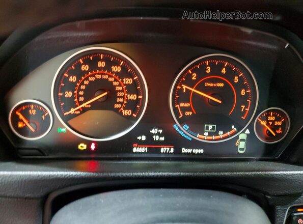 WBA4W3C54JAF91373 2018 BMW 4 SERIES Black Instrument cluster view