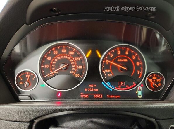 WBA4W5C00LFH34180 2020 BMW 4 SERIES Gray ხელსაწყოთა პანელის ხედი