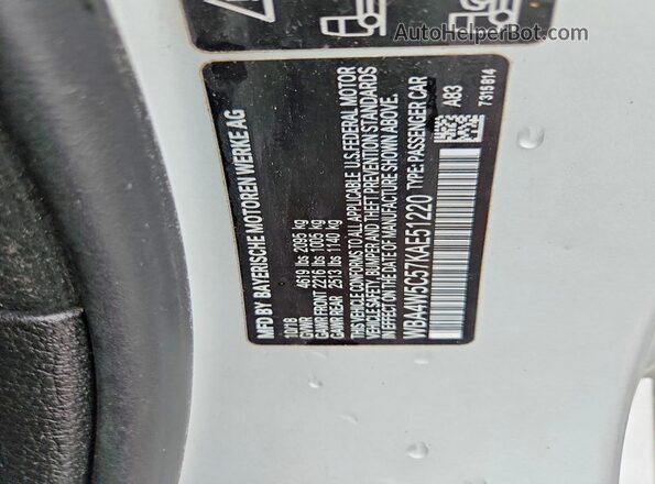 WBA4W5C57KAE51220 2019 BMW 4 SERIES Silver Widok komory silnika