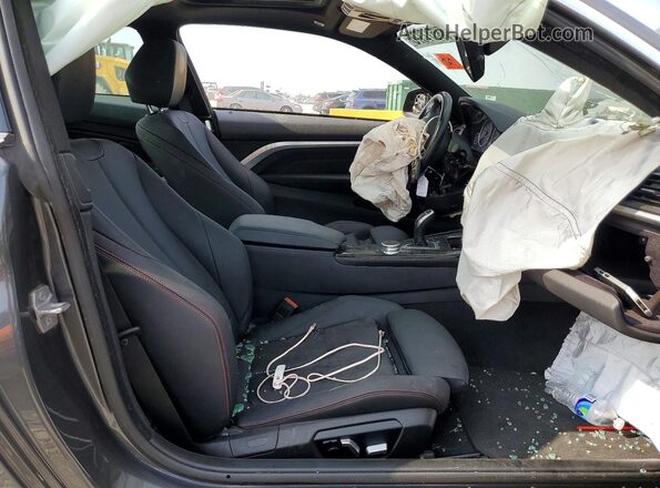 WBA4W5C59JAD32759 2018 BMW 4 SERIES Charcoal Widok wnętrza z przodu