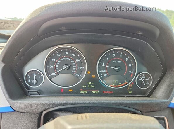 WBA4Z1C59KEE44214 2019 BMW 4 SERIES Blue ხელსაწყოთა პანელის ხედი