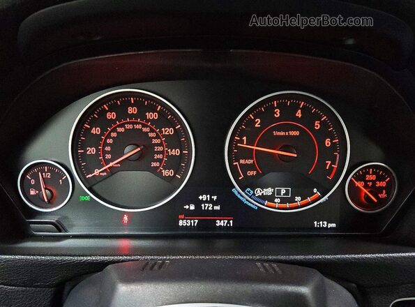 WBA4Z3C51JEC47600 2018 BMW 4 SERIES White Instrument cluster view