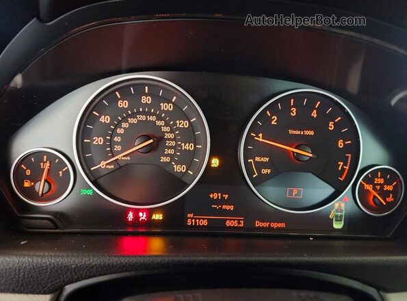 WBA4Z5C52KEE17718 2019 BMW 4 SERIES Blue ხელსაწყოთა პანელის ხედი