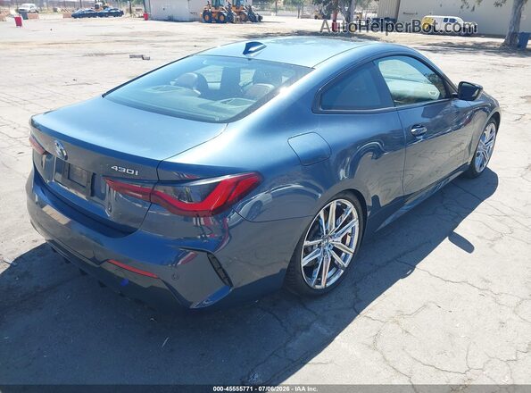 WBA53AP06MCF61526 2021 BMW 4 SERIES Blue Trasero derecho