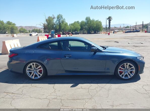 WBA53AP06MCF61526 2021 BMW 4 SERIES Blue Vista interior trasera