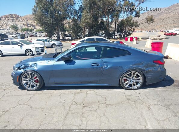WBA53AP06MCF61526 2021 BMW 4 SERIES Blue Vista interior de 360 grados
