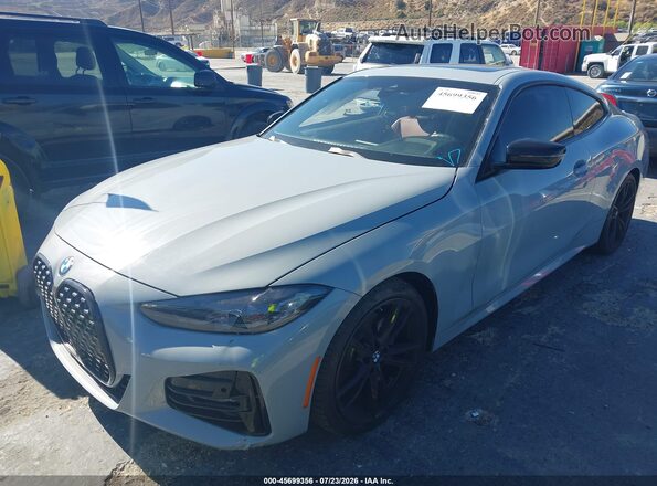 WBA53AP08NCJ66908 2022 BMW 4 SERIES Light Blue Vista tres cuartos delantera izquierda