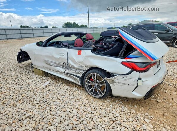 WBA53AT03PCM84587 2023 BMW M4 Белый Задняя левая четверть