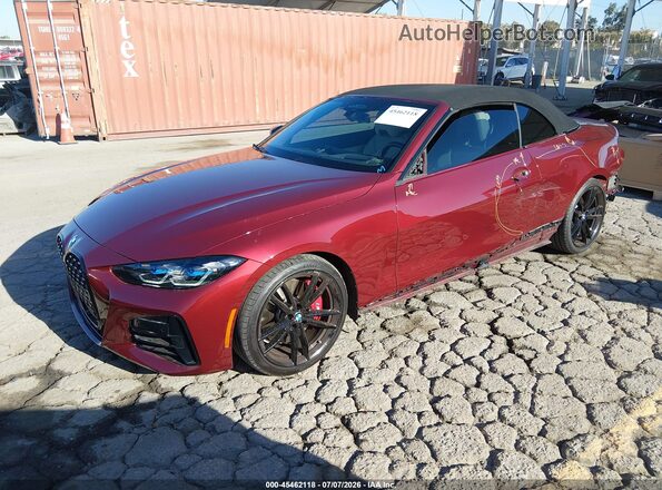 WBA53AT07RCN63618 2024 BMW M4 Red წინა მარცხენა ხედი სამი მეოთხედიდან
