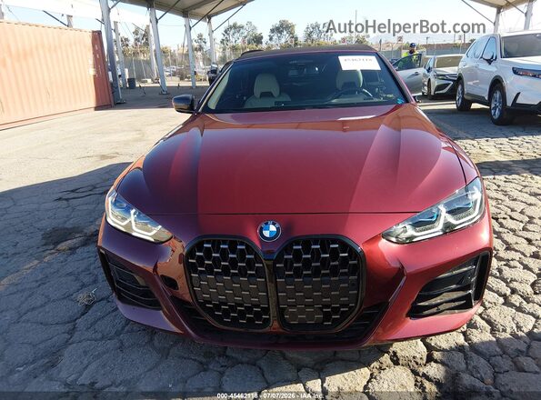 WBA53AT07RCN63618 2024 BMW M4 Red უკანა სალონის ხედი