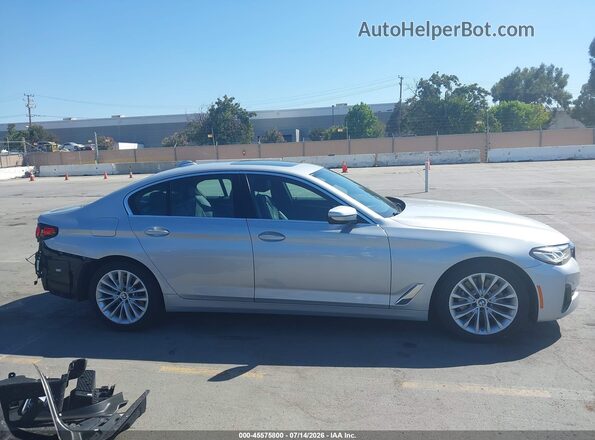 WBA53BH00MWX26146 2021 BMW 5 SERIES Silver Vista interior de 360 grados