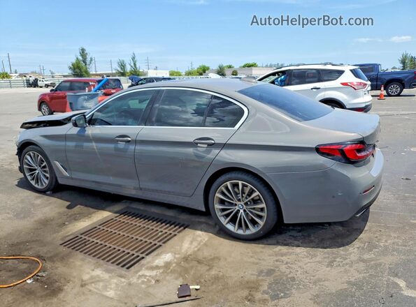 WBA53BH01MCF19947 2021 BMW 5 SERIES Silver Հետևի ձախ