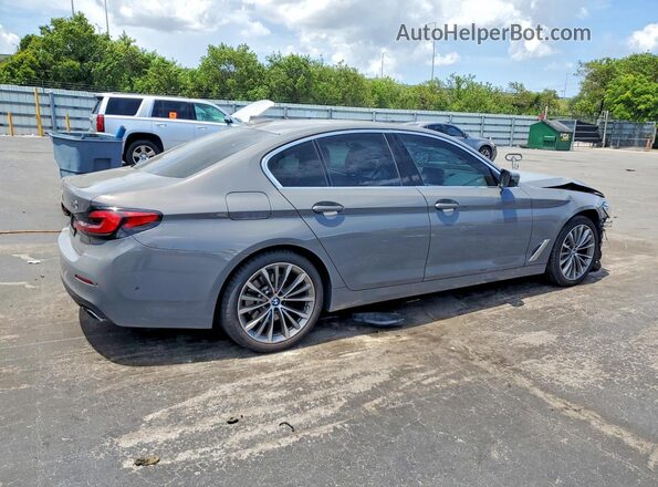 WBA53BH01MCF19947 2021 BMW 5 SERIES Silver Հետևի աջ