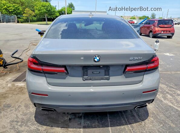 WBA53BH01MCF19947 2021 BMW 5 SERIES Silver Հետևի տեսք