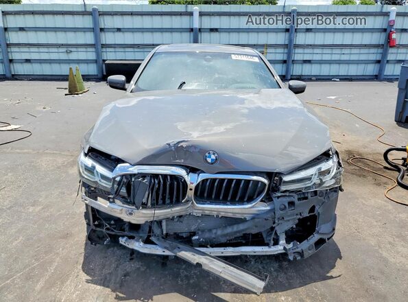 WBA53BH01MCF19947 2021 BMW 5 SERIES Silver Դիմացի տեսք