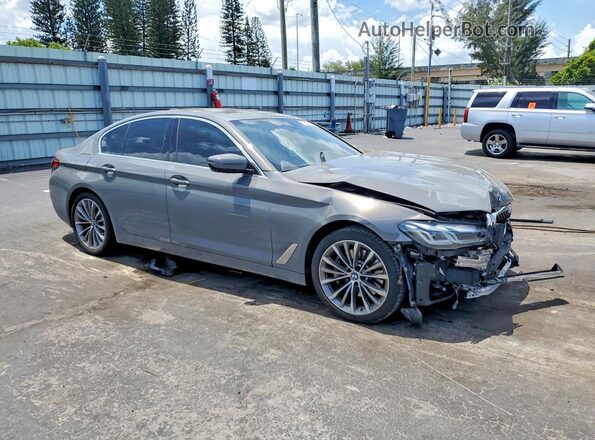 WBA53BH01MCF19947 2021 BMW 5 SERIES Silver Առջևի աջ