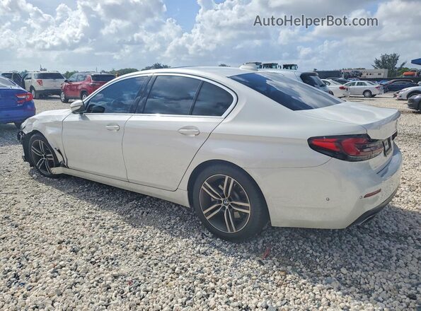 WBA53BH03MWW99105 2021 BMW 5 SERIES White Rear left