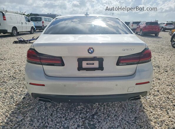 WBA53BH03MWW99105 2021 BMW 5 SERIES White Rear view