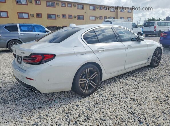 WBA53BH03MWW99105 2021 BMW 5 SERIES White Rear right