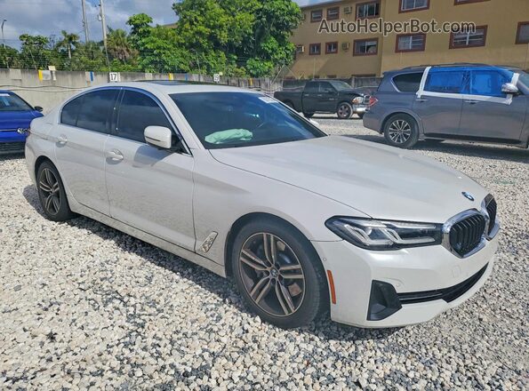 WBA53BH03MWW99105 2021 BMW 5 SERIES White Front right