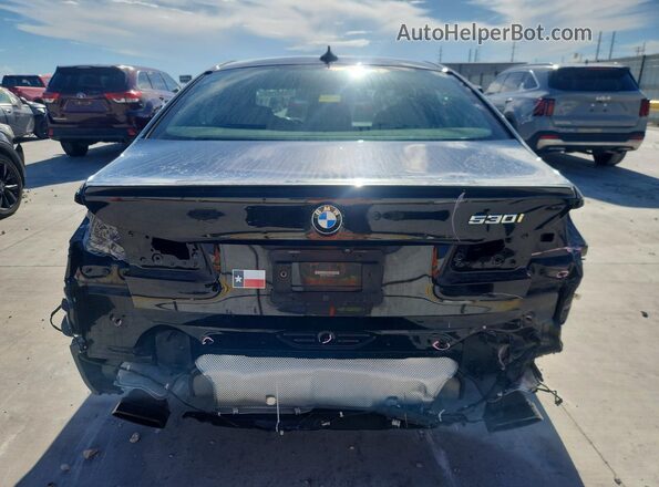 WBA53BH04NWX41749 2022 BMW 5 SERIES Black Widok z tyłu