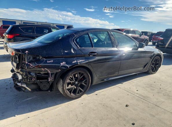 WBA53BH04NWX41749 2022 BMW 5 SERIES Black Tył prawy