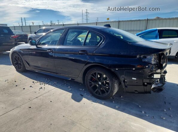 WBA53BH04NWX41749 2022 BMW 5 SERIES Black Tył lewy
