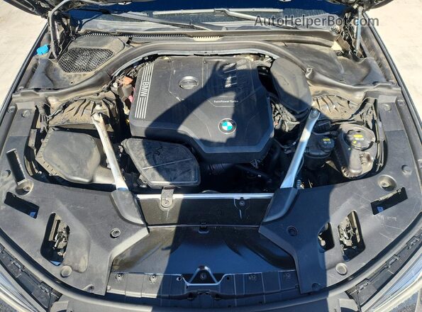 WBA53BH04NWX41749 2022 BMW 5 SERIES Black Widok wnętrza z tyłu