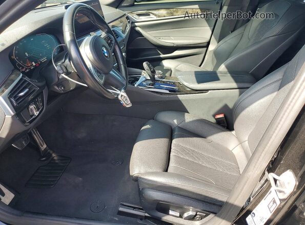 WBA53BH04PWX99038 2023 BMW 5 SERIES Черный Вид салона спереди