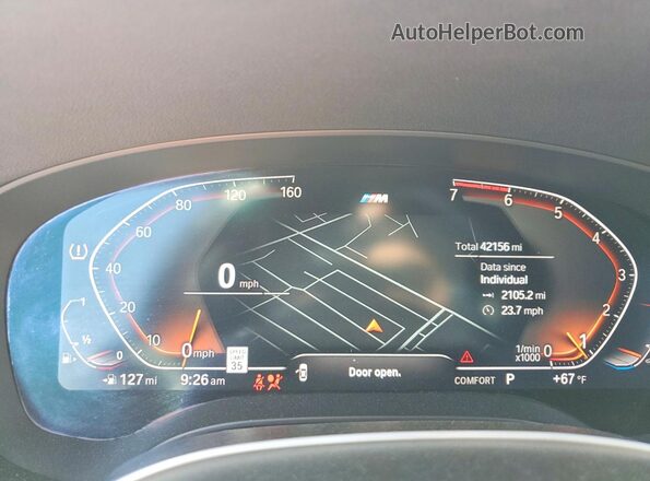 WBA53BH04PWX99038 2023 BMW 5 SERIES Черный Вид щитка приборов