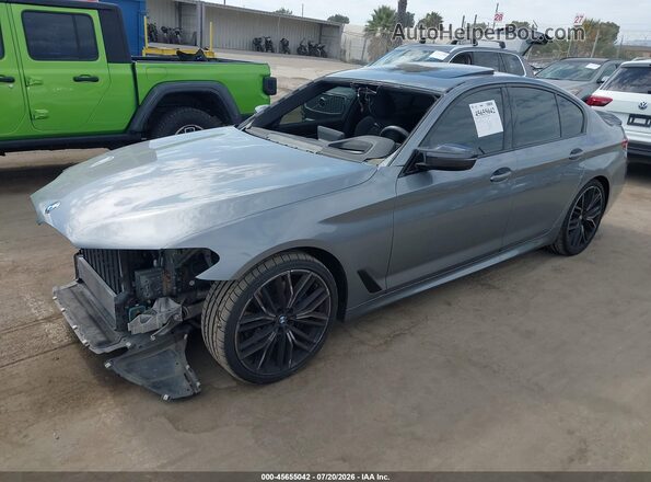 WBA53BH04PWY18686 2023 BMW 5 SERIES Gray Передня ліва чверть