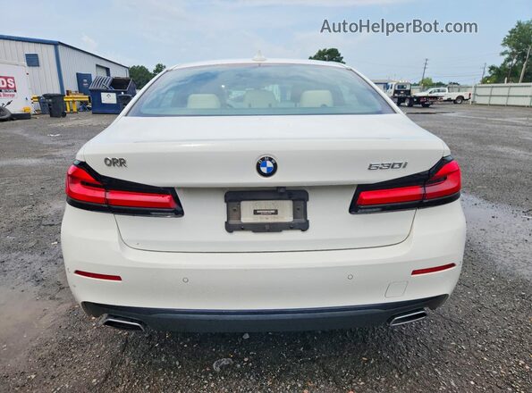 WBA53BH06NCL01985 2022 BMW 5 SERIES White Widok z tyłu
