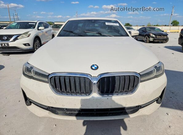 WBA53BH07MCF11352 2021 BMW 5 SERIES White წინა ხედი