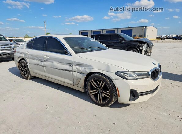 WBA53BH07MCF11352 2021 BMW 5 SERIES White წინა მარჯვენა