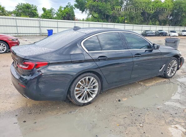 WBA53BH07MCF26420 2021 BMW 5 SERIES Black Задня права чверть