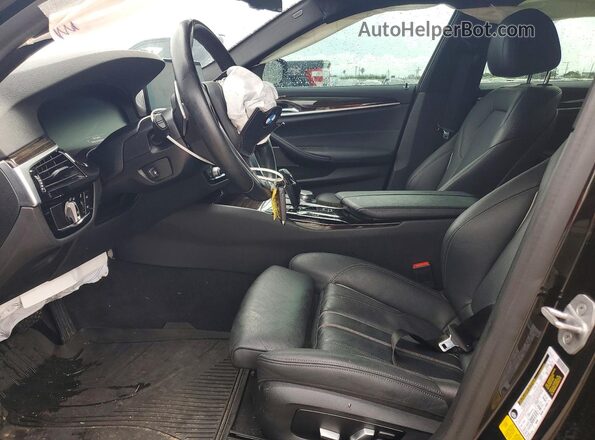 WBA53BH07MCF26420 2021 BMW 5 SERIES Black Вид салону спереду
