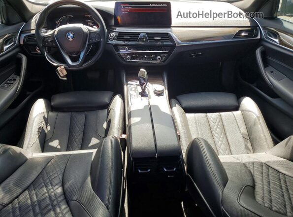 WBA53BH08MWW96894 2021 BMW 5 SERIES Черный Вид панели приборов