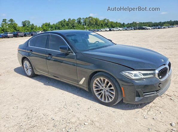 WBA53BH08MWW96894 2021 BMW 5 SERIES Черный Передняя правая четверть