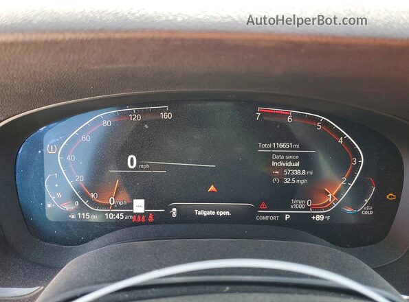 WBA53BH08MWW96894 2021 BMW 5 SERIES Черный Вид щитка приборов