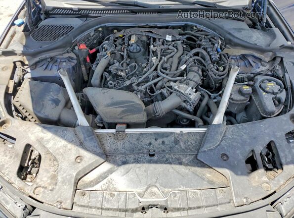 WBA53BH09MCF79216 2021 BMW 5 SERIES Blue Rear interior view
