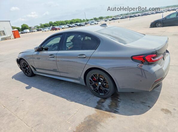 WBA53BJ00NWX58557 2022 BMW 5 SERIES Серый Задняя левая четверть