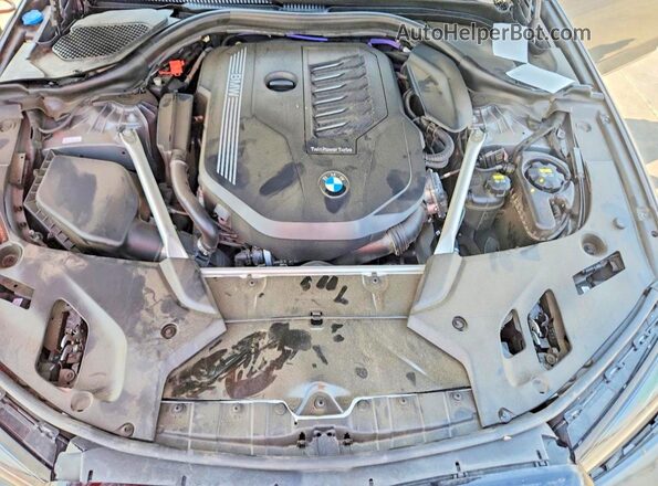 WBA53BJ00NWX58557 2022 BMW 5 SERIES Серый Вид задней части салона
