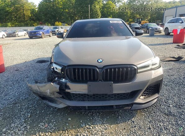 WBA53BJ01MCF53722 2021 BMW 5 SERIES Silver Դիմացի տեսք