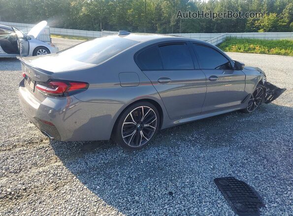 WBA53BJ01MCF53722 2021 BMW 5 SERIES Silver Հետևի աջ