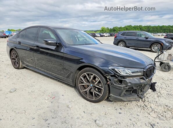 WBA53BJ01MWX34556 2021 BMW 5 SERIES Черный Передняя правая четверть