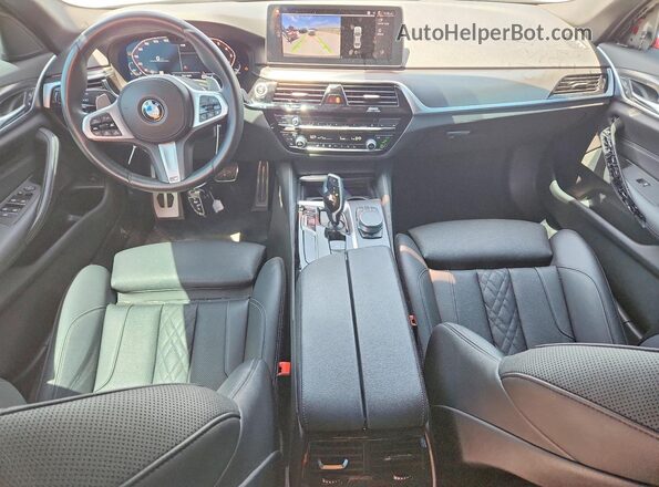 WBA53BJ02MWX11996 2021 BMW 5 SERIES Gray წინა პანელის ხედი